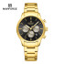 NAVIFORCE NF8076 Stainless Steel Fashion Casual Business Chronograph Luminous Date Display Quartz Watch For Men - Black Golden